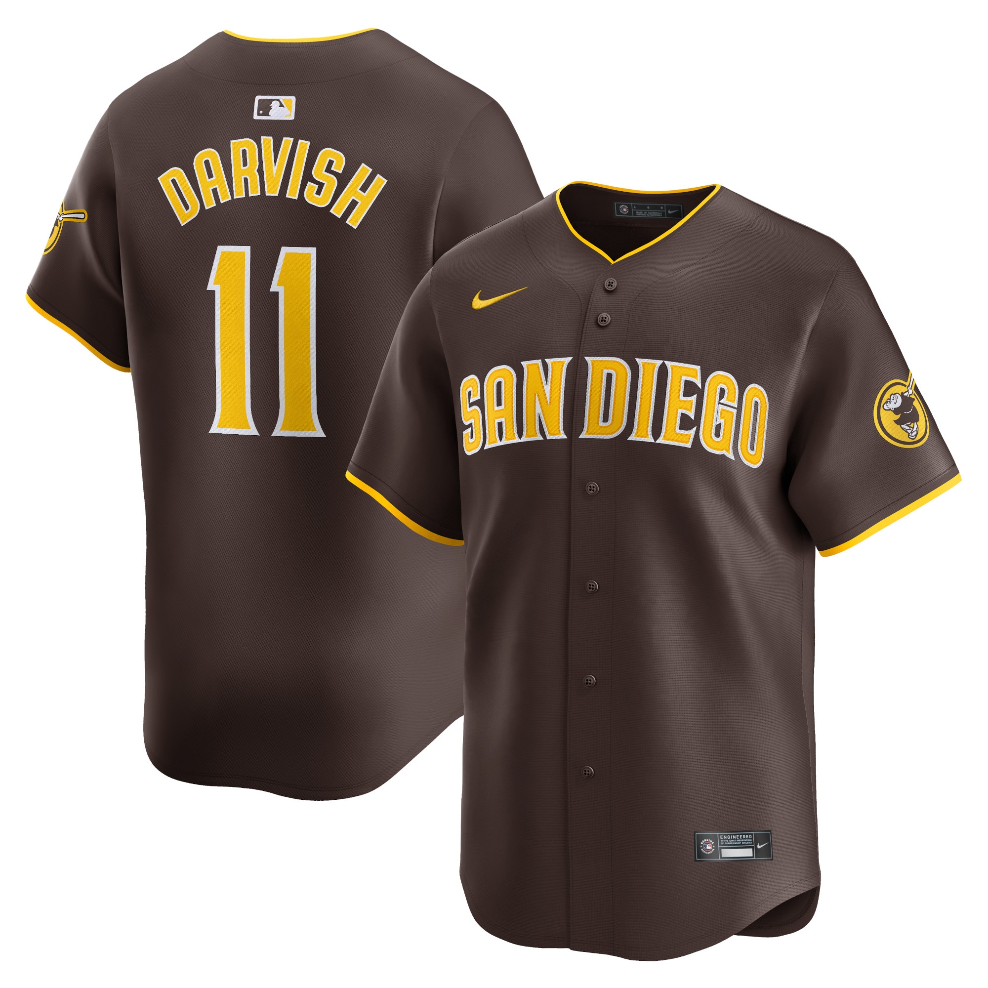 Yu Darvish San Diego Padres Away Limited Player Jersey – Red