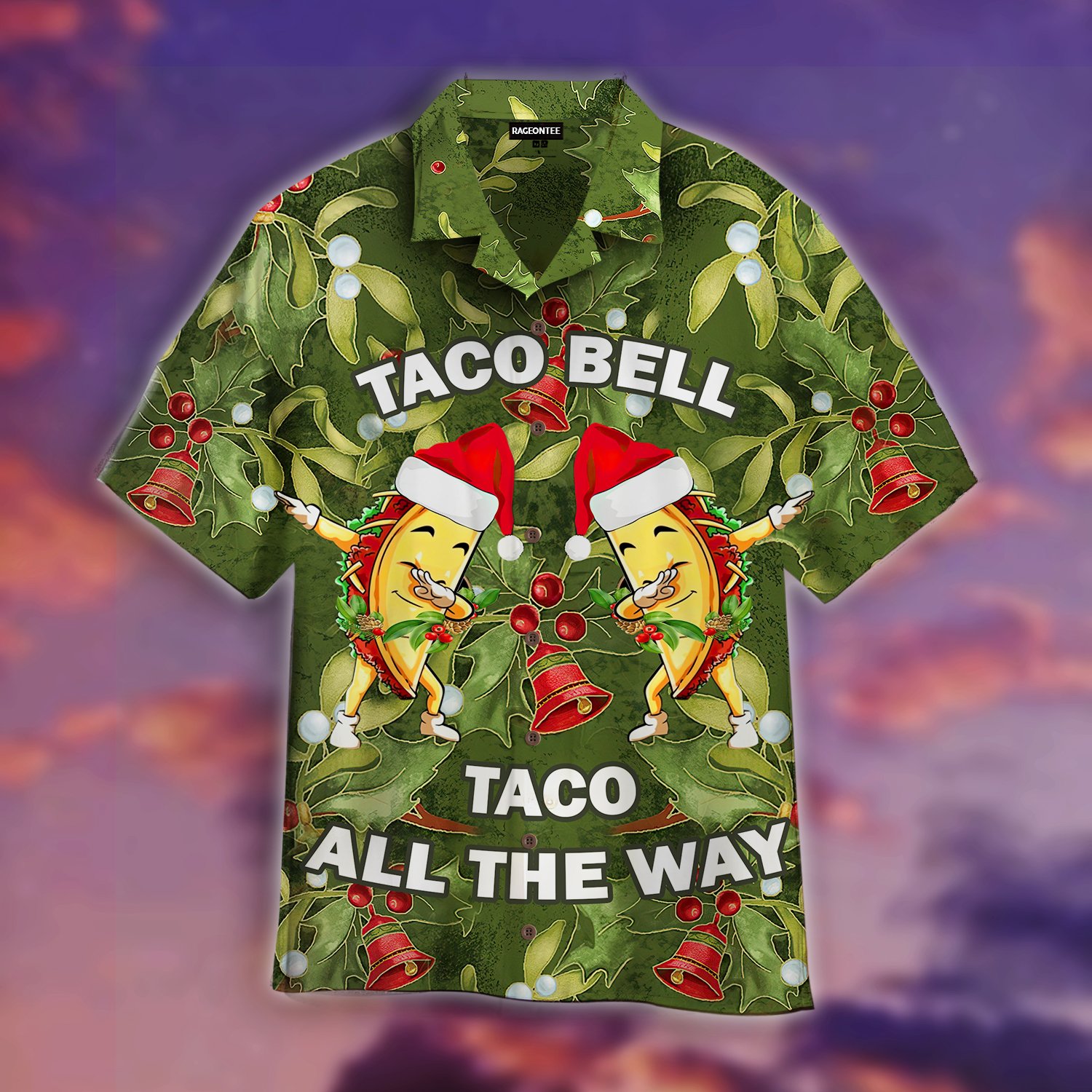 Dabbing Taco Bell Christmas Hawaii Shirt For Men Women Adult Ha87220