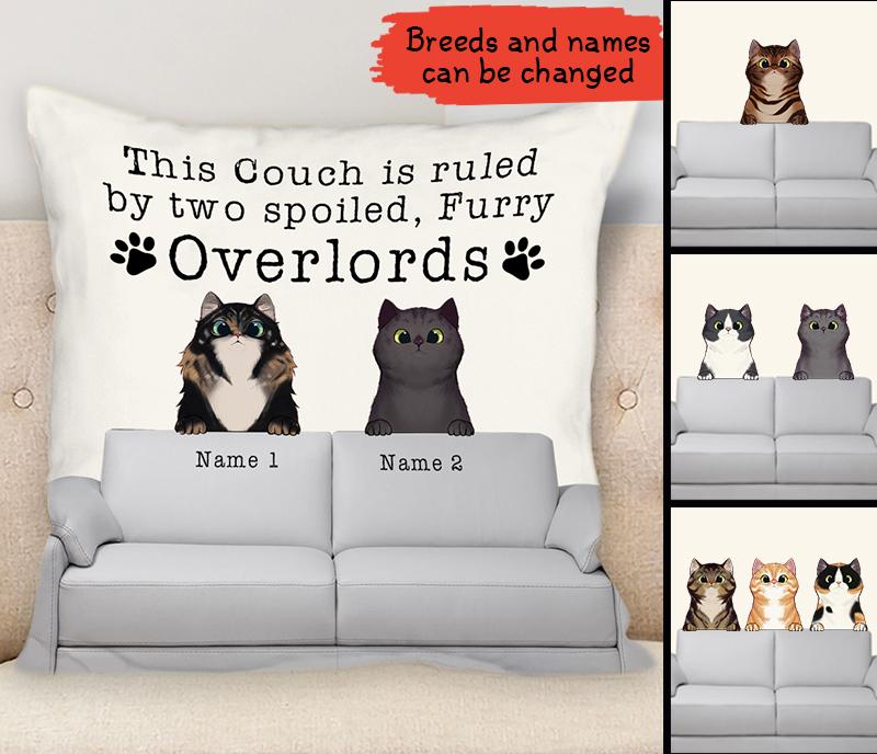 Customized Pillow This Couch Is Ruled By Cats Kitten Bespoke Meanful Christmas Gift