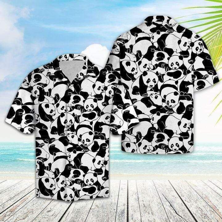 Cover Your Body With Amazing Lovely Panda Hawaii Aloha Shirts Ha41992