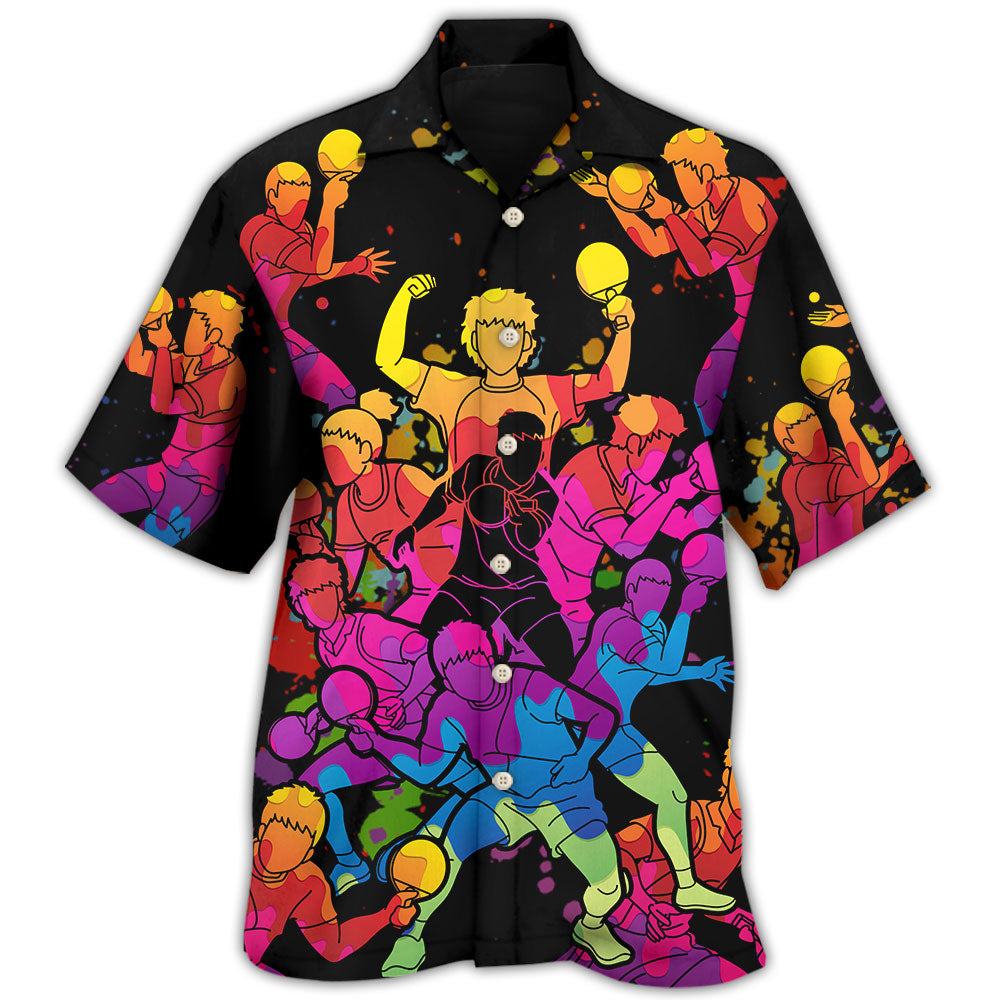 Table Tennis Color Art Hawaii Shirt Ha79230