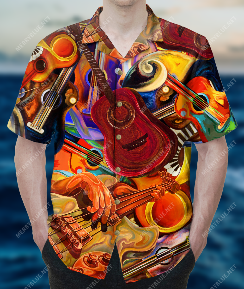 A Guitar Is Like An Old Friend That Is There With Me Unisex Hawaiian Shirt