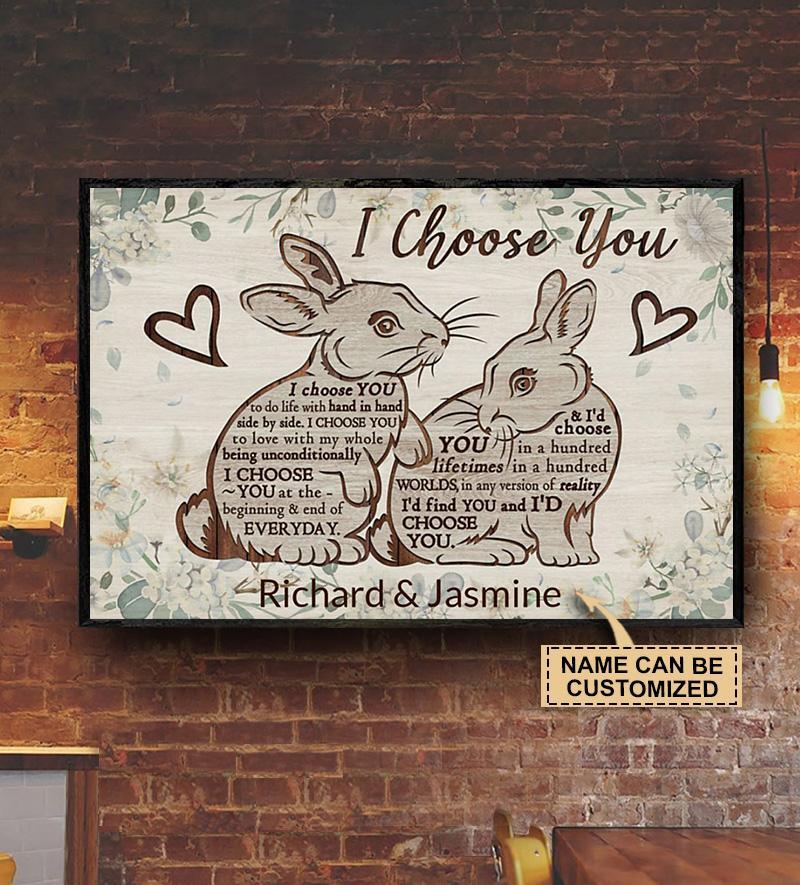 Personalized Rabbit I Choose You Poster - Poster Art Design