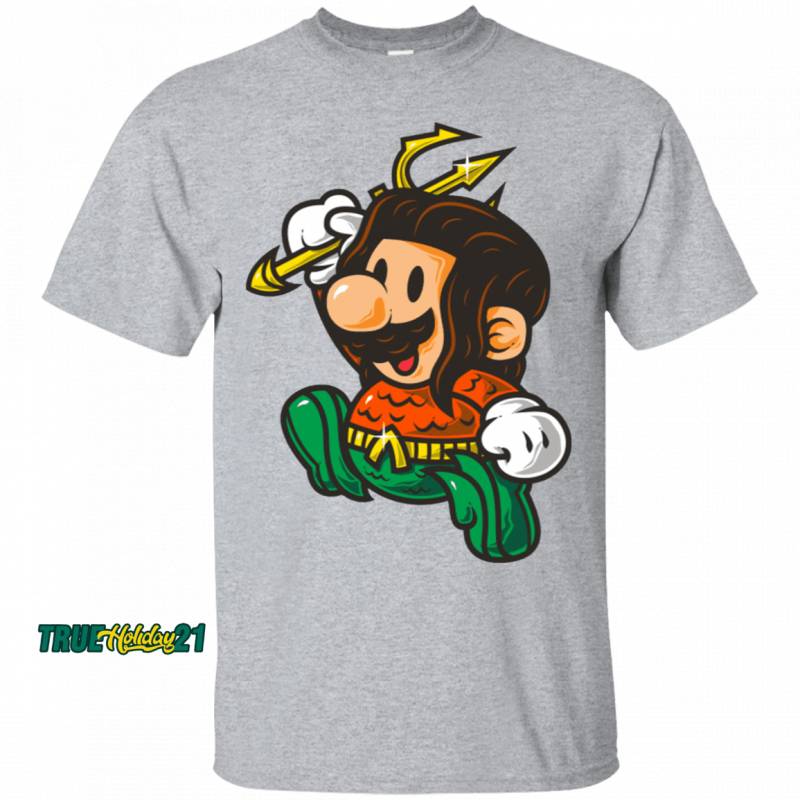 Aquaman DC Comics Mario Funny Parody Aquaman T-Shirt