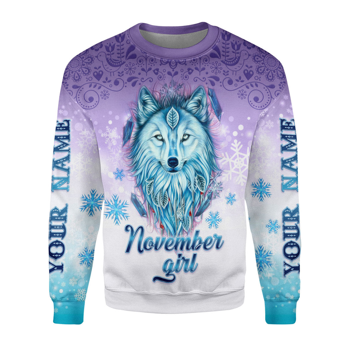 Customspig Personalized Ugly Sweater I’M A November Queen All Over Printed