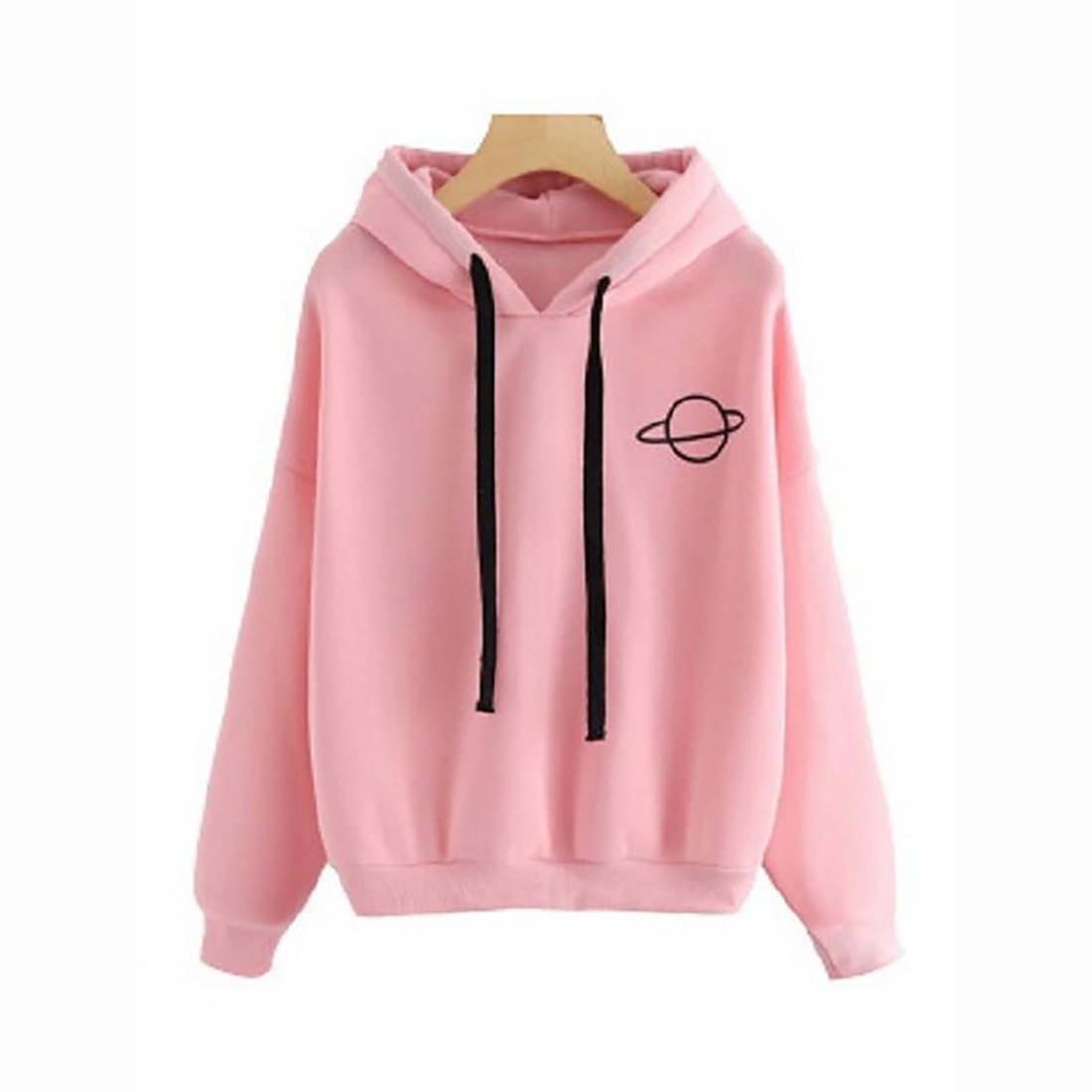 Women’s Casual Hoodie – Solid Colored Pullover