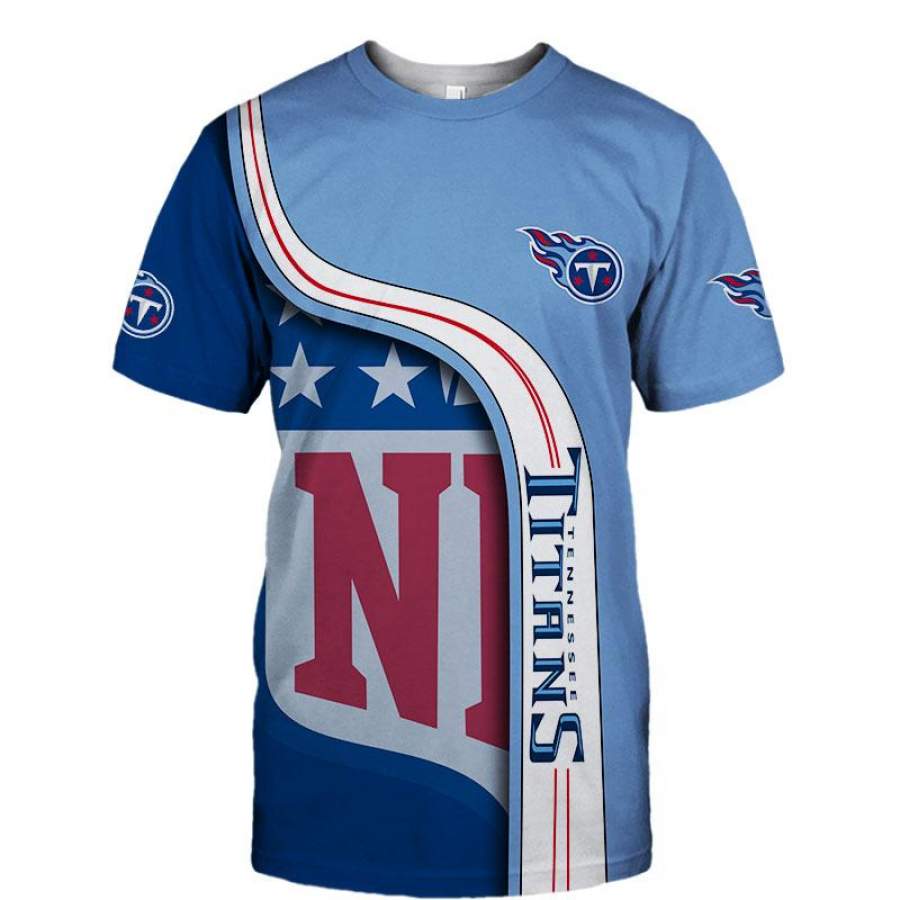 Tennessee Titans T-Shirt 3D All Over Print Custom 3D Tampa Bay Buccaneers Graphic Printed 3D T-Shirt 3D All Over Print All Over Print Tee For Men For Women