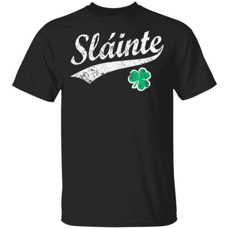 Vintage Team Slainte Irish St. Patrick’s Day T Shirt Saint Paddys Patricks Tshirt Lucky Shirts Drink Green Beer Irish Gifts Funny Tee