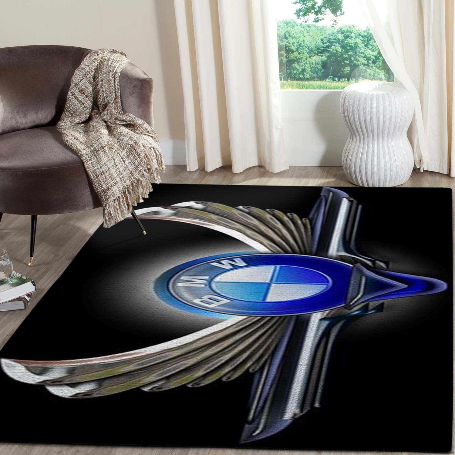 BMW Logo SuperCars Area Rugs Living Room Carpet FN151213 Local Brands Floor Decor