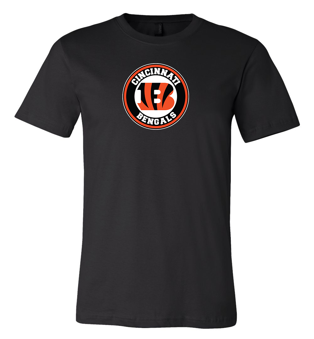 Cincinnati Bengals Circle Logo Team Shirt 6 Sizes S-3Xl