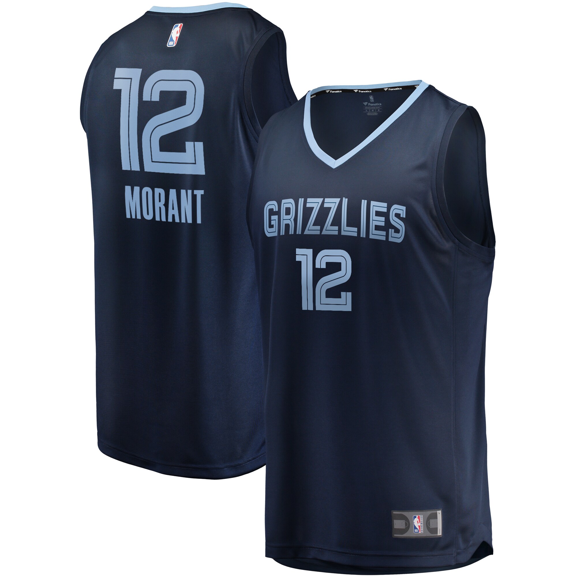 Ja Morant Memphis Grizzlies Big & Tall Fast Break Player Jersey – Navy – Icon Edition