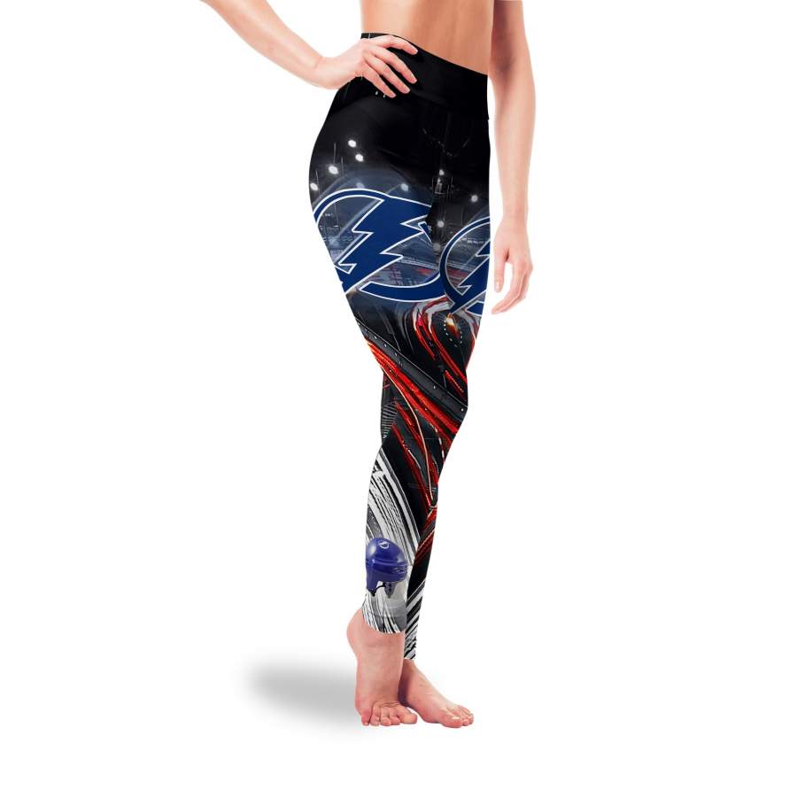 Great Urban Night Scene Tampa Bay Lightning Leggings