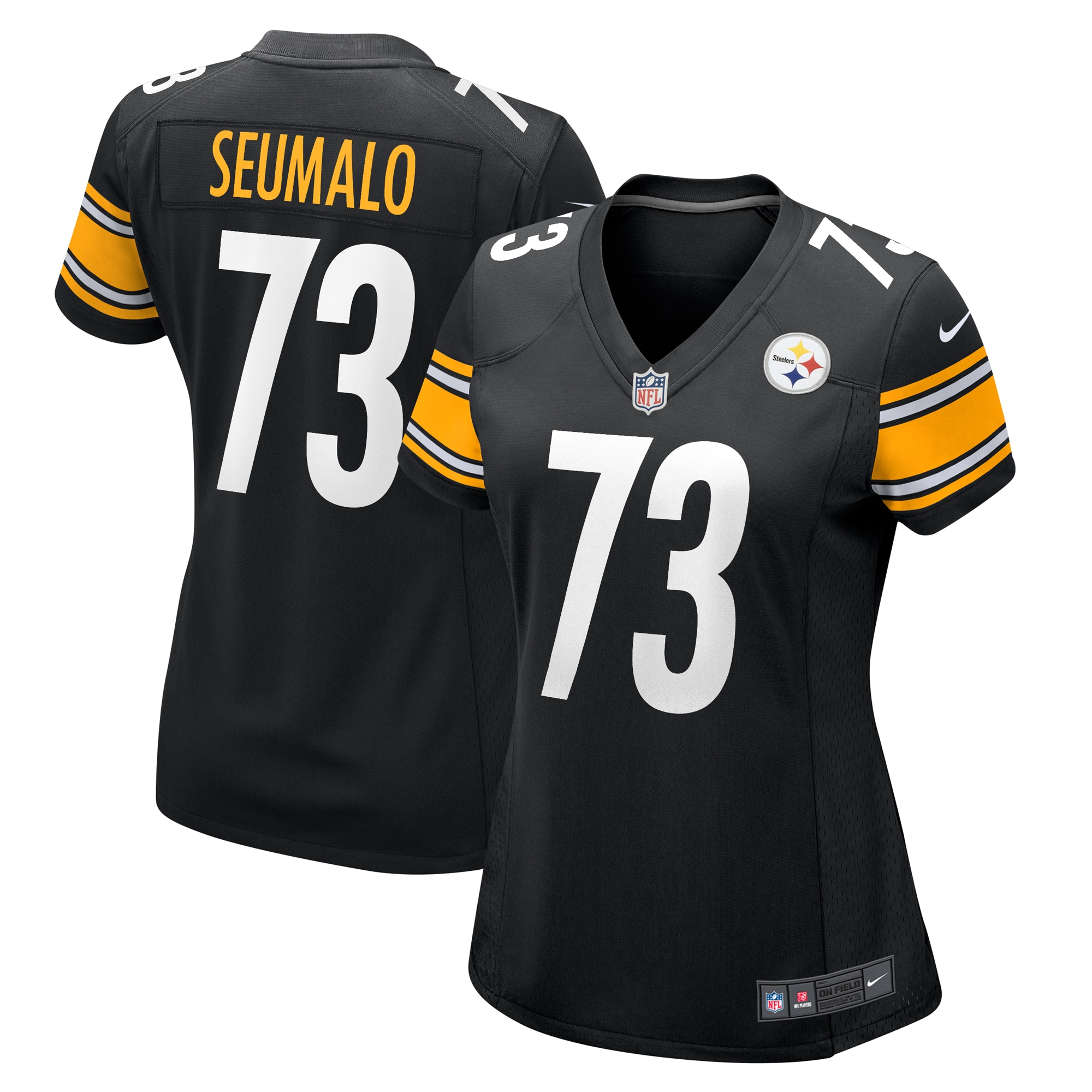 Women’s Pittsburgh Steelers Isaac Seumalo  Black  Game Jersey