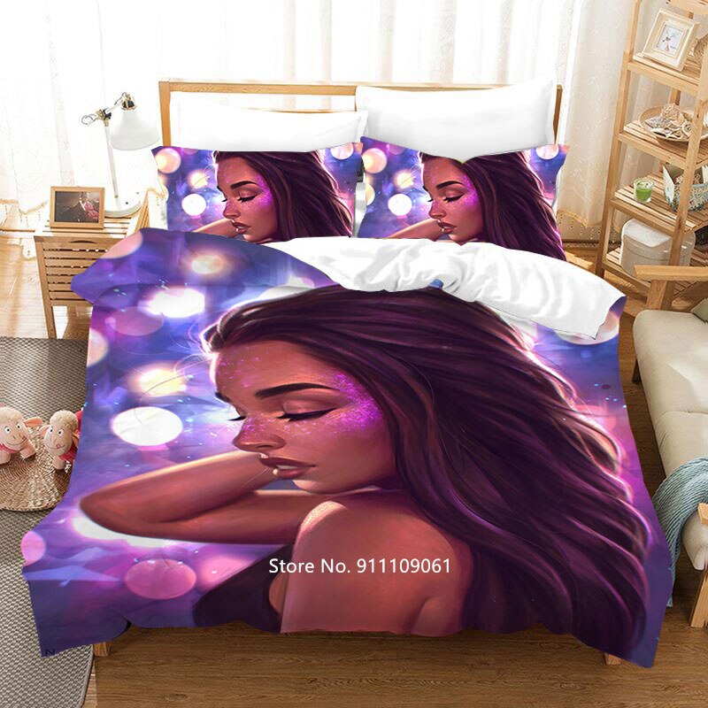 The Bedspread That The Home Spunns Sexy African Belle For Girl Room Soft Double Bed Home Comfortable Cover Pillowcase Duvet Covers Bedding Set