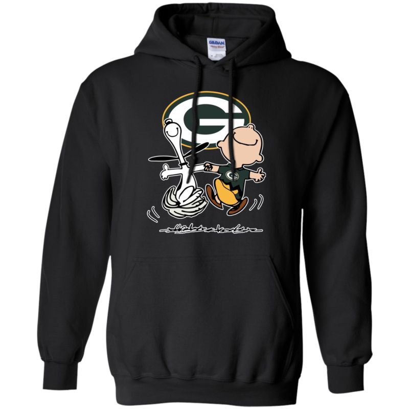 Charlie Brown & Snoopy – Green Bay Packers T-Shirts Sweat Shirts Long Sleeves Hoodies