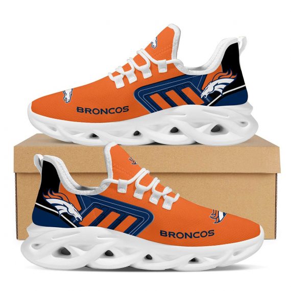 Denver Broncos Logo Sporty Design Trending Max Soul Clunky Sneakers