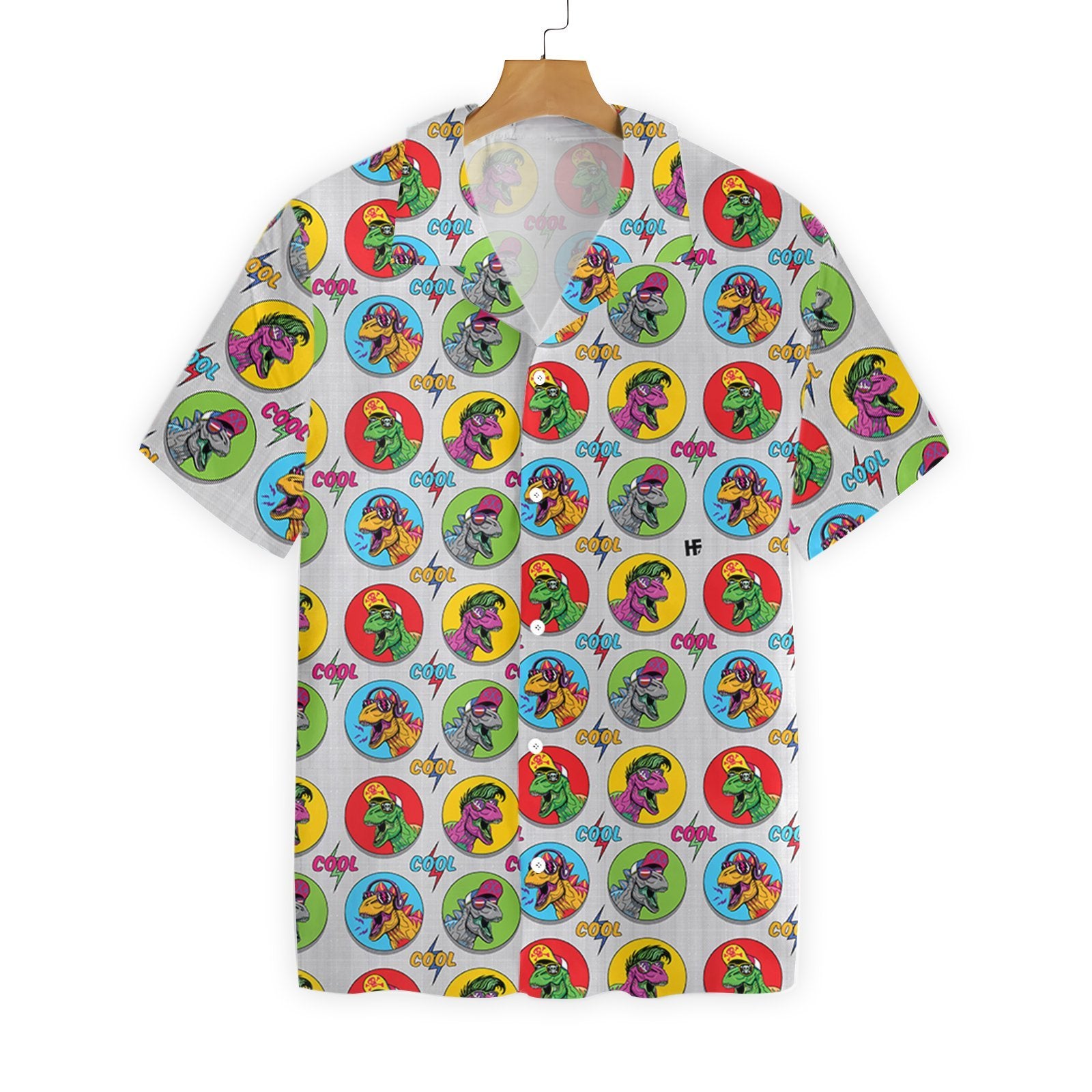 Dinosaur Aloha Shirt Cool Hawaii Adult Full Print Ha85676