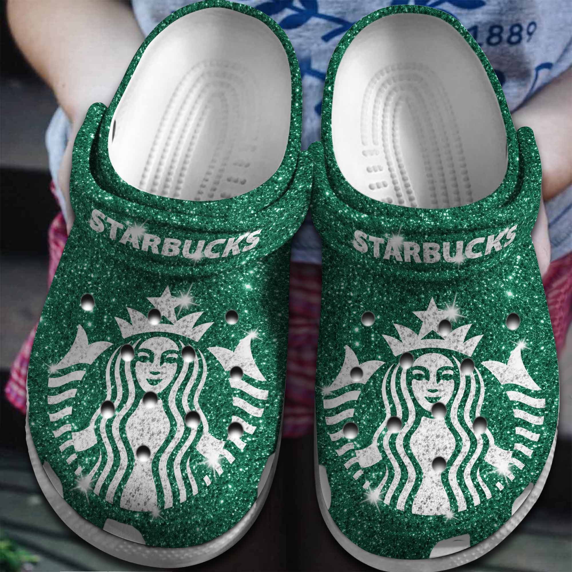 Starbucks Crocs Crocband Clogs Shoes Comfortable For Men Women and Kids 4