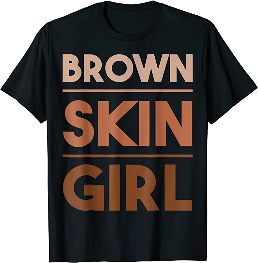 Brown Skin Girl Juneteenth Biracial Mixed Girl Black Queen T-Shirt