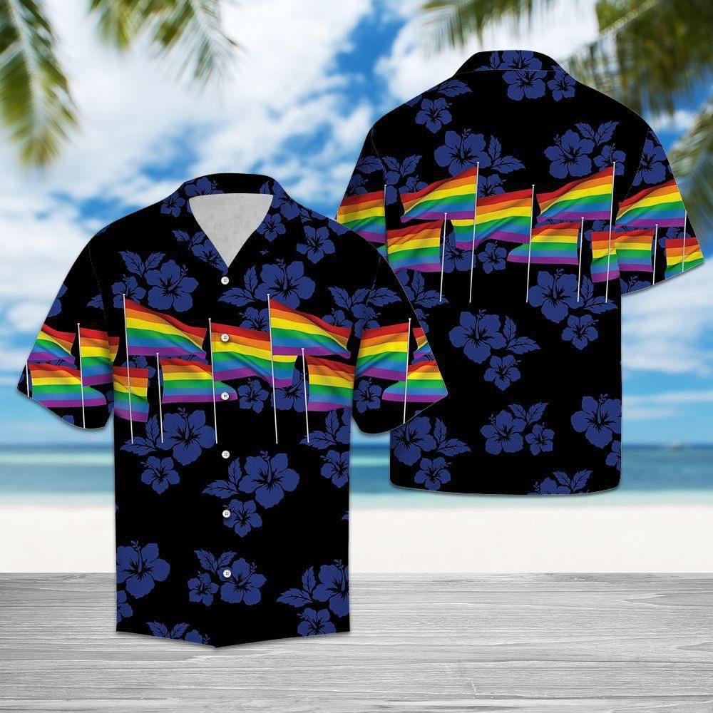 Lgbt Flag Blue Amazing Design Hawaii Shirt For Men Women Ha55583