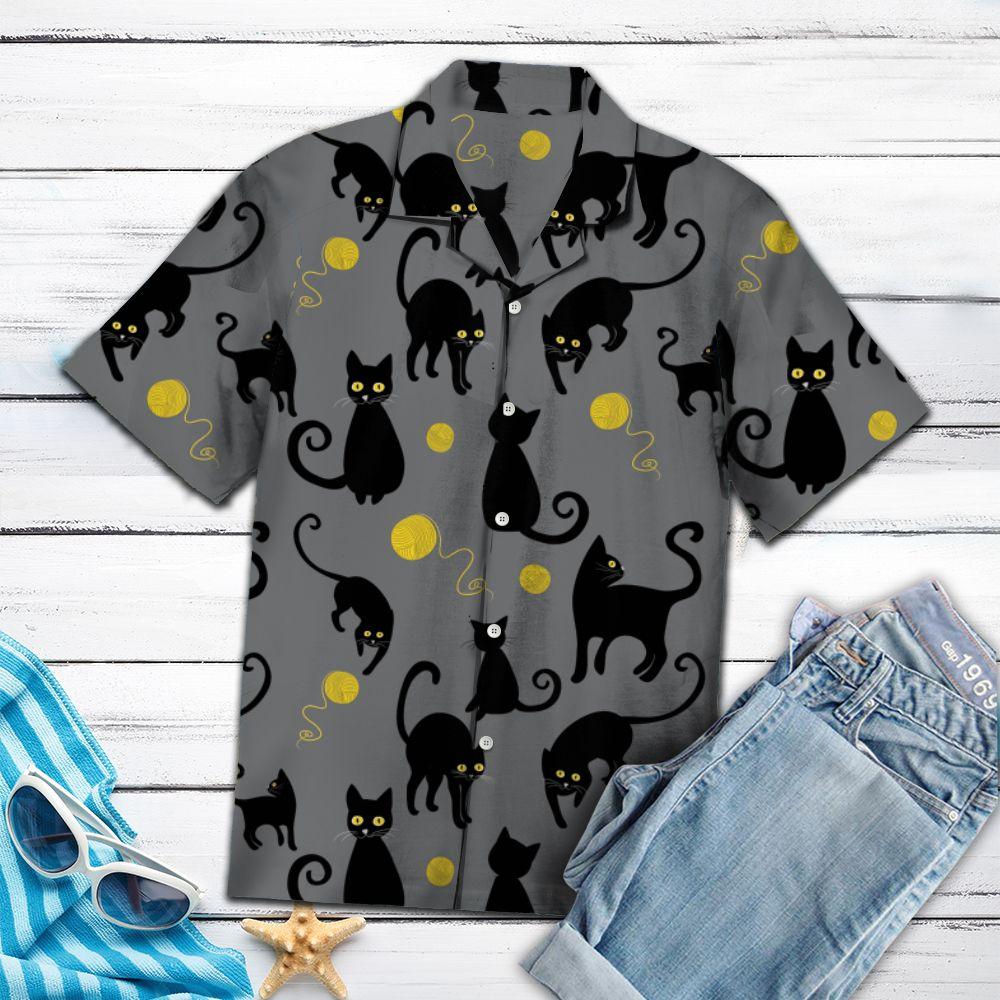 Amazing Black Cat 2 Hawaii Shirt For Hawaii Aloha Ha95544