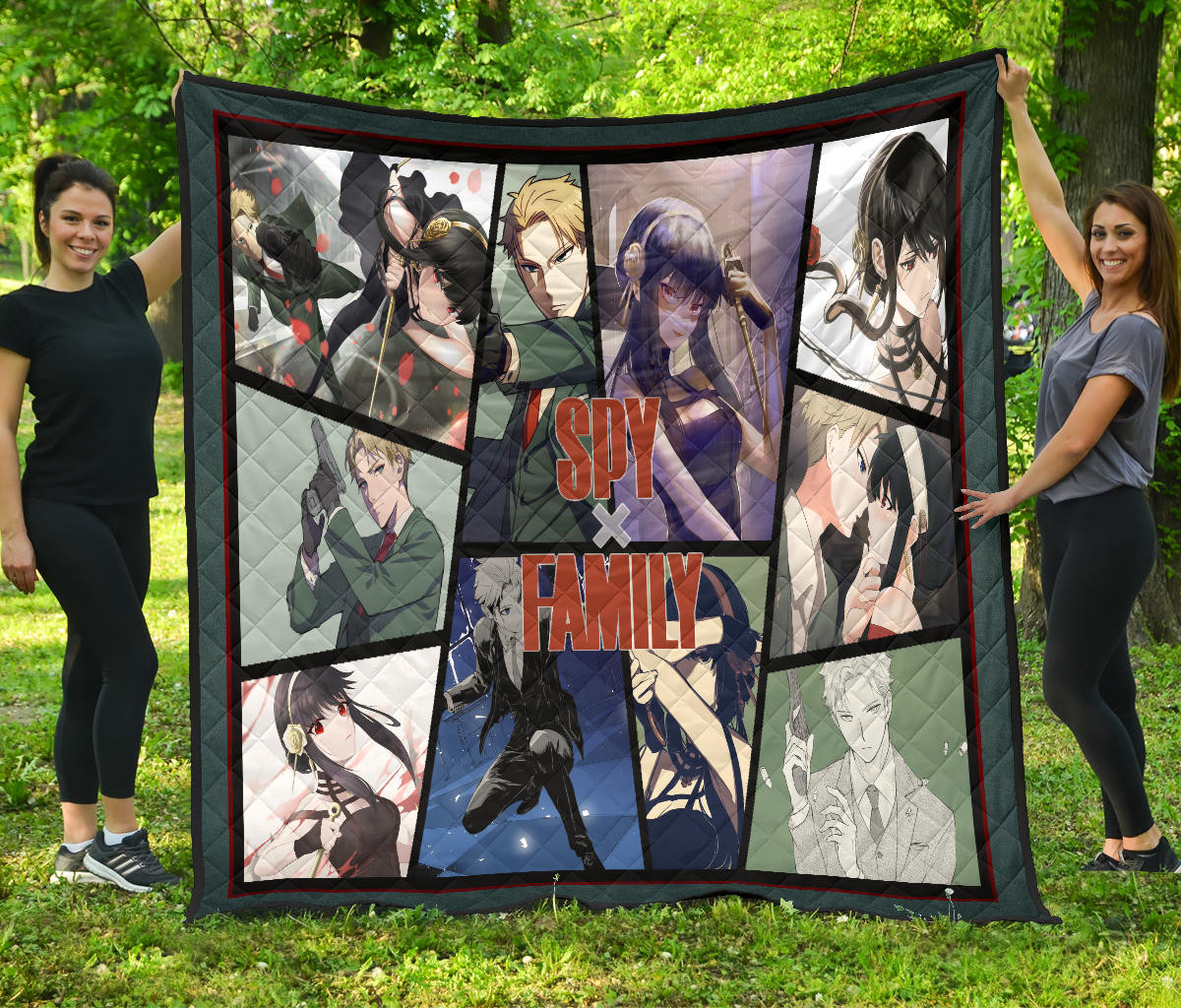 Loid Forger And Yor Forger Spy X Family Premium Quilt Blanket Anime Home Decor Custom For Fans Na042704