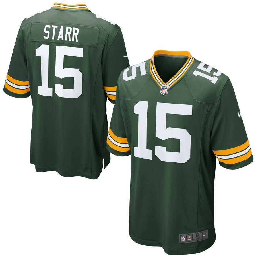 Green Bay Packers Bart Starr Retired Player Game Jersey Green 2019