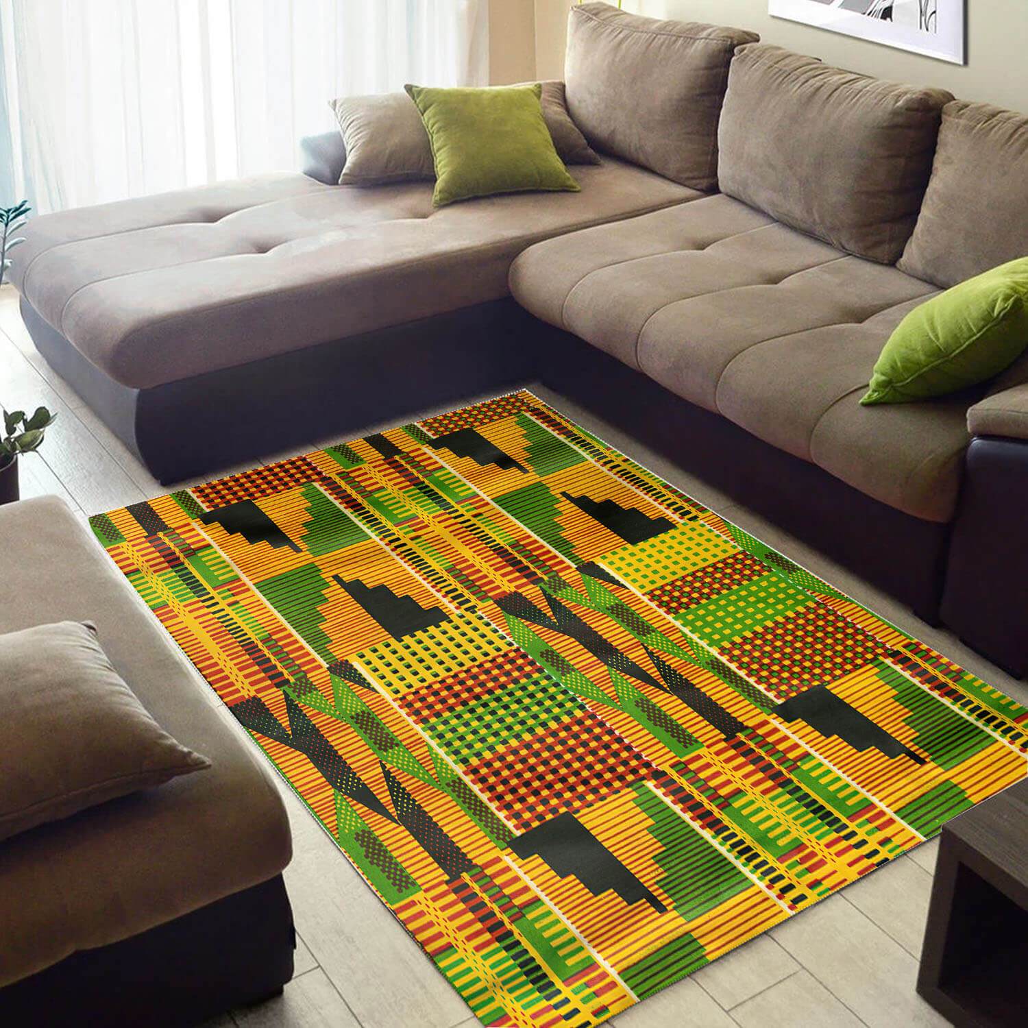 Inspired African American Rug Beautiful African American Art Afrocentric Pattern Art African Carpet African Living Room Decor WBG3213