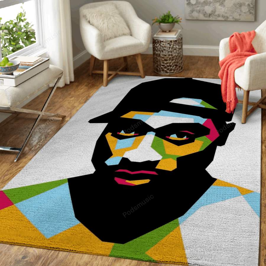 Tupac – Celebrities And Music Art For Fans Area Rug Living Room Carpet Floor Decor