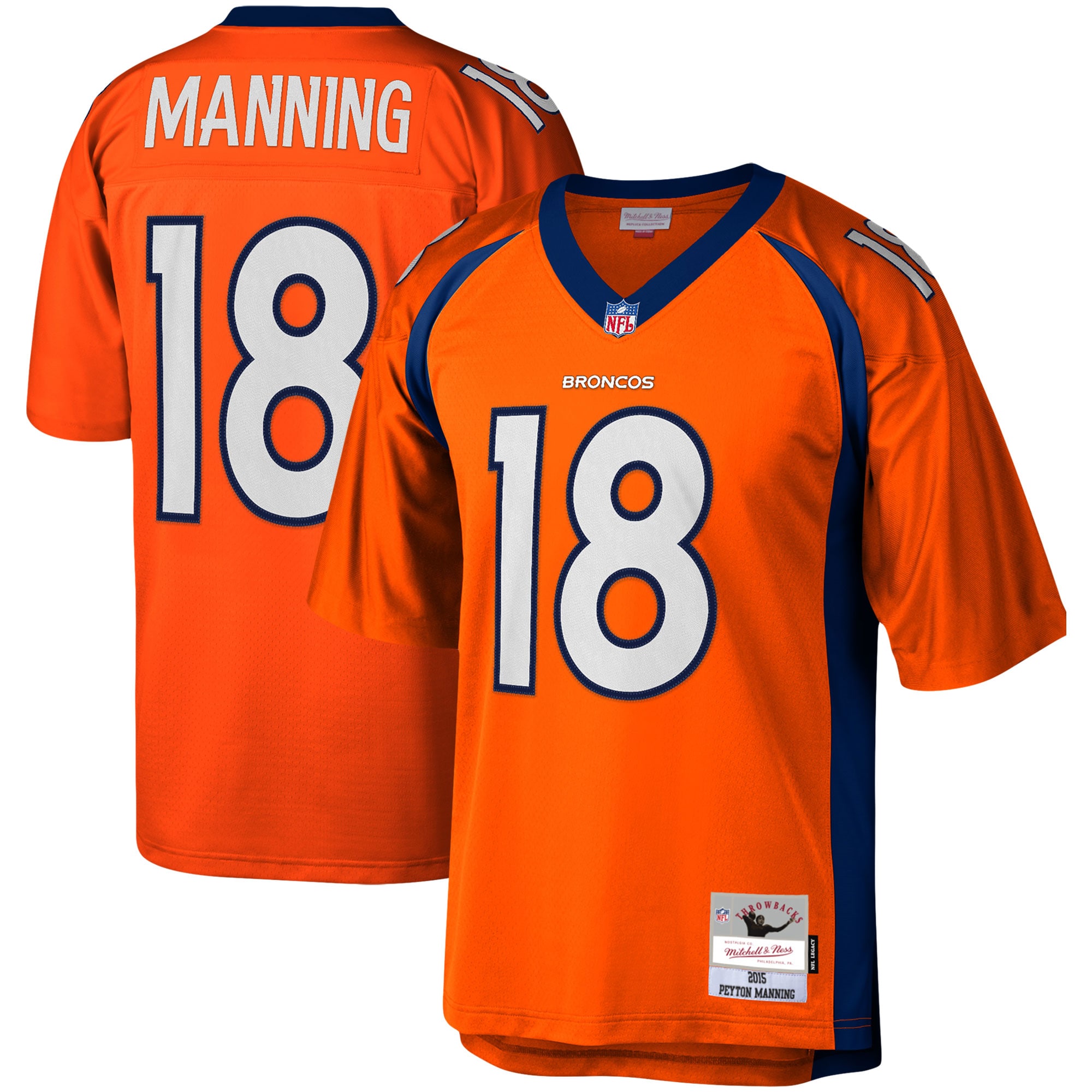 Peyton Manning Denver Broncos Mitchell & Ness Legacy Replica Jersey – Orange