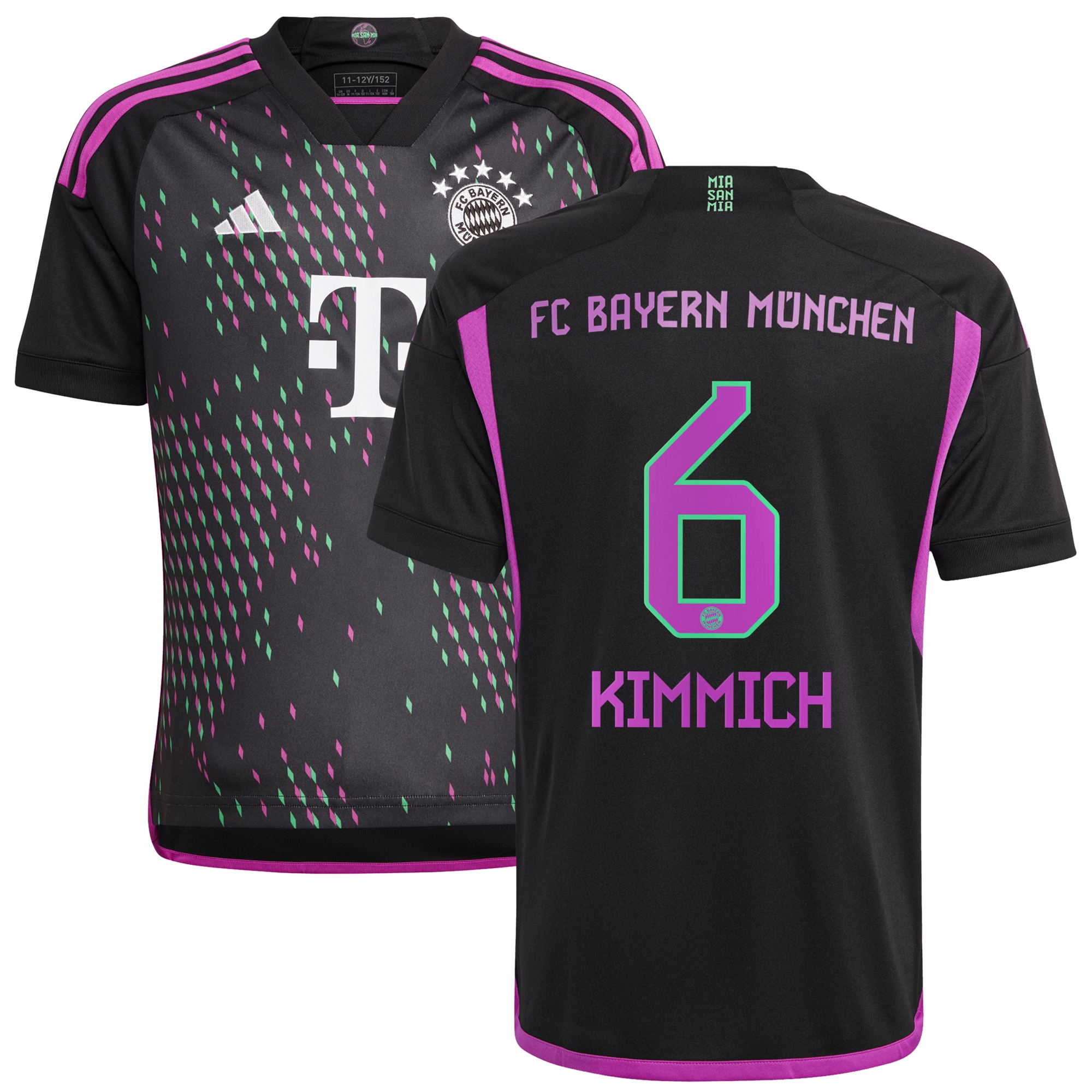 Joshua Kimmich Bayern Munich Youth 2023/24 Away Replica Player Jersey – Black