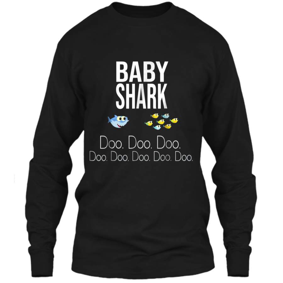 "Baby Shark" Baby Mommy Daddy Matching Family Shark  LS Ultra Cotton Tshirt