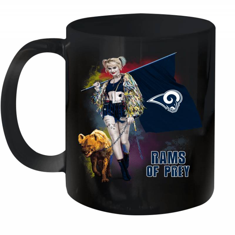 Harley Quinn flag Los Angeles Rams Of Prey Ceramic Mug 11oz