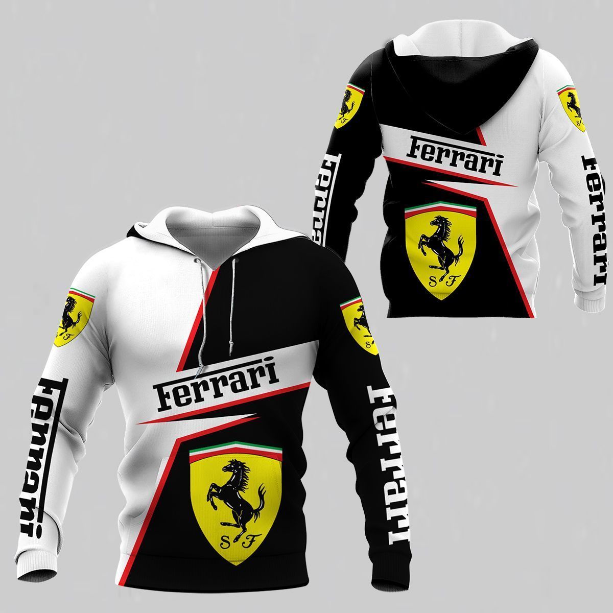 3D ALL OVER  FERRARI SHIRTS VER 9