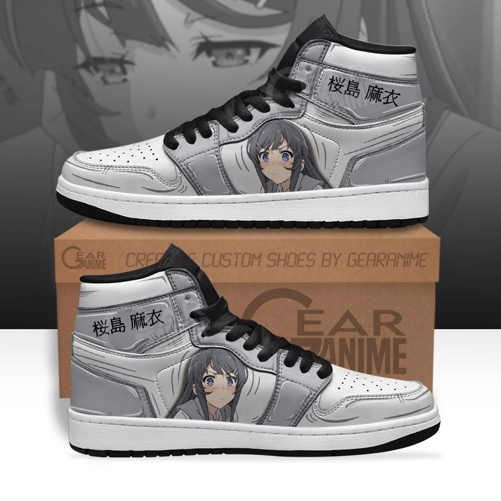 Mai Sakurajima Sneakers Custom Bunny Girl Senpai Anime Shoes Unisex Men Women