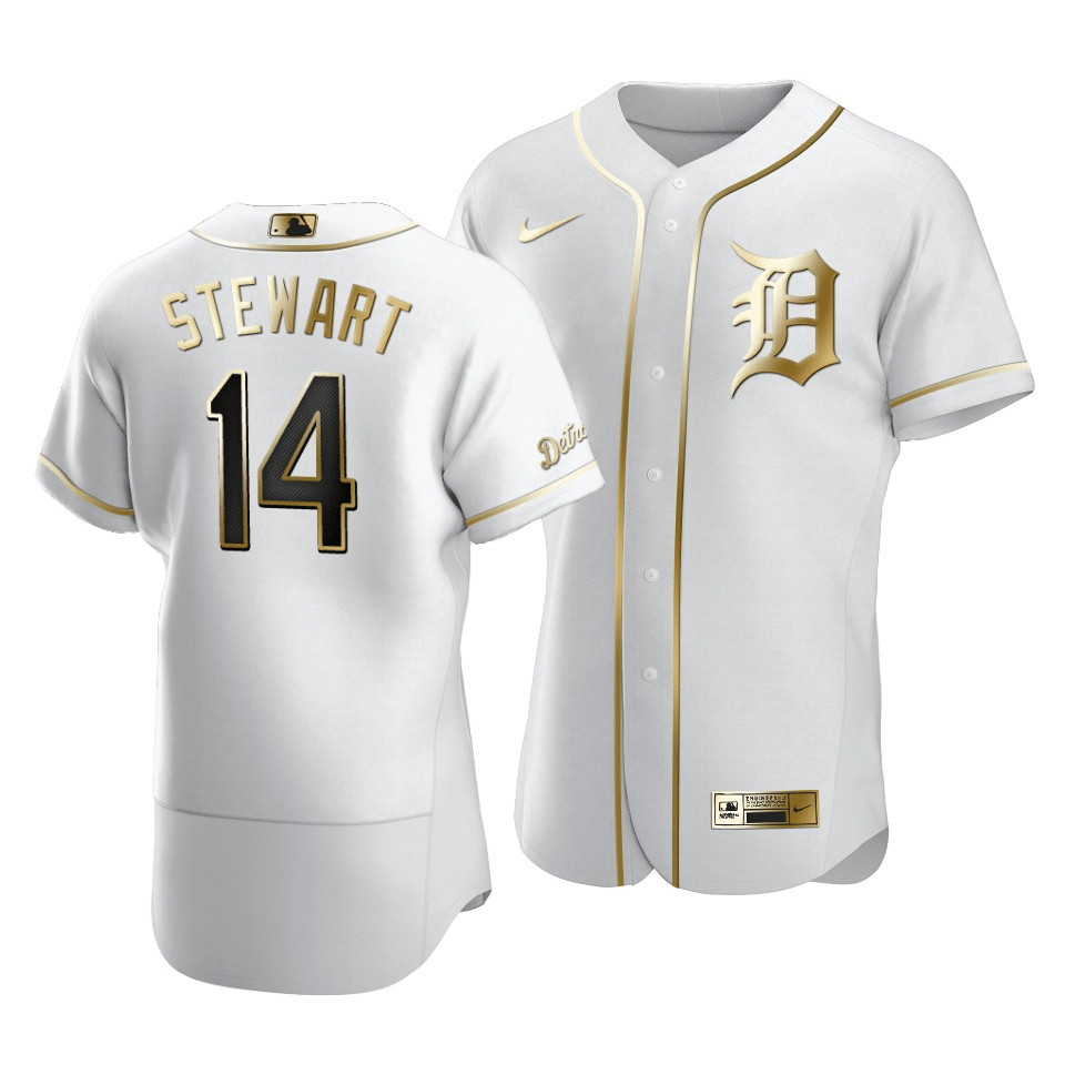 Tigers Christin Stewart #14 Golden Edition White  Jersey