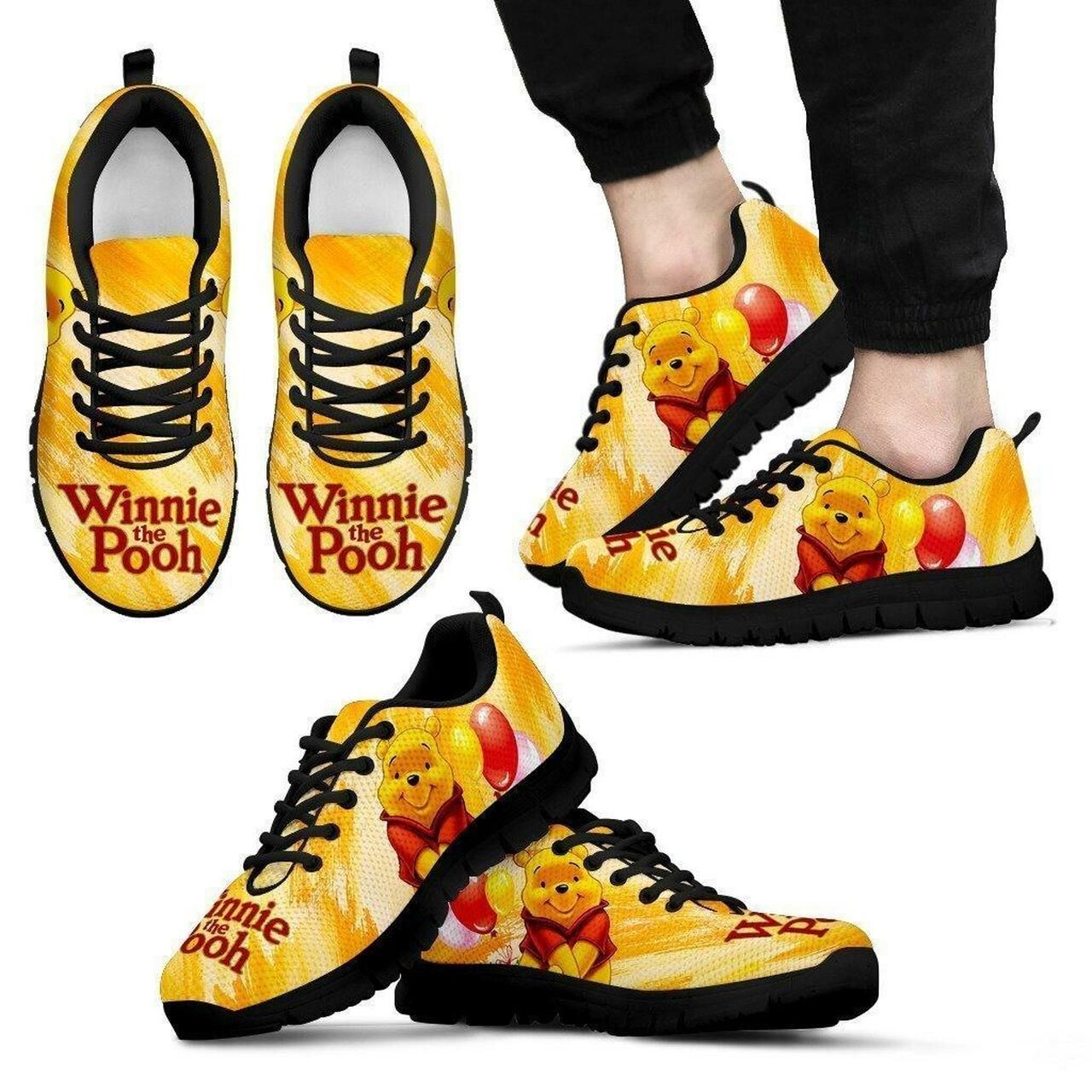 Winnie The Pooh Sneakers Shoes For Women, Shoes For Men Sneaker Custom Shoes Shoes20370