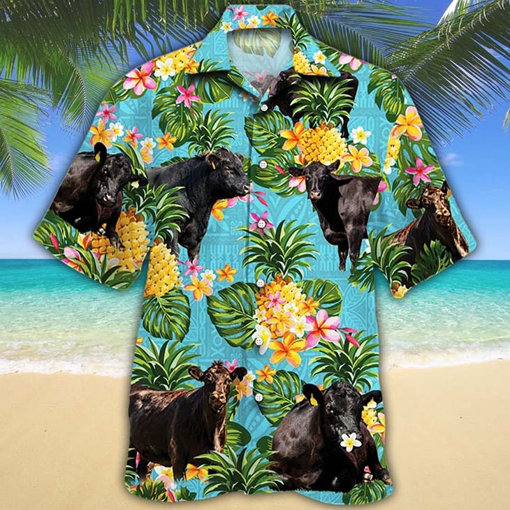 Black Angus Cattle Hawaii Shirt For Men Women Ha92329