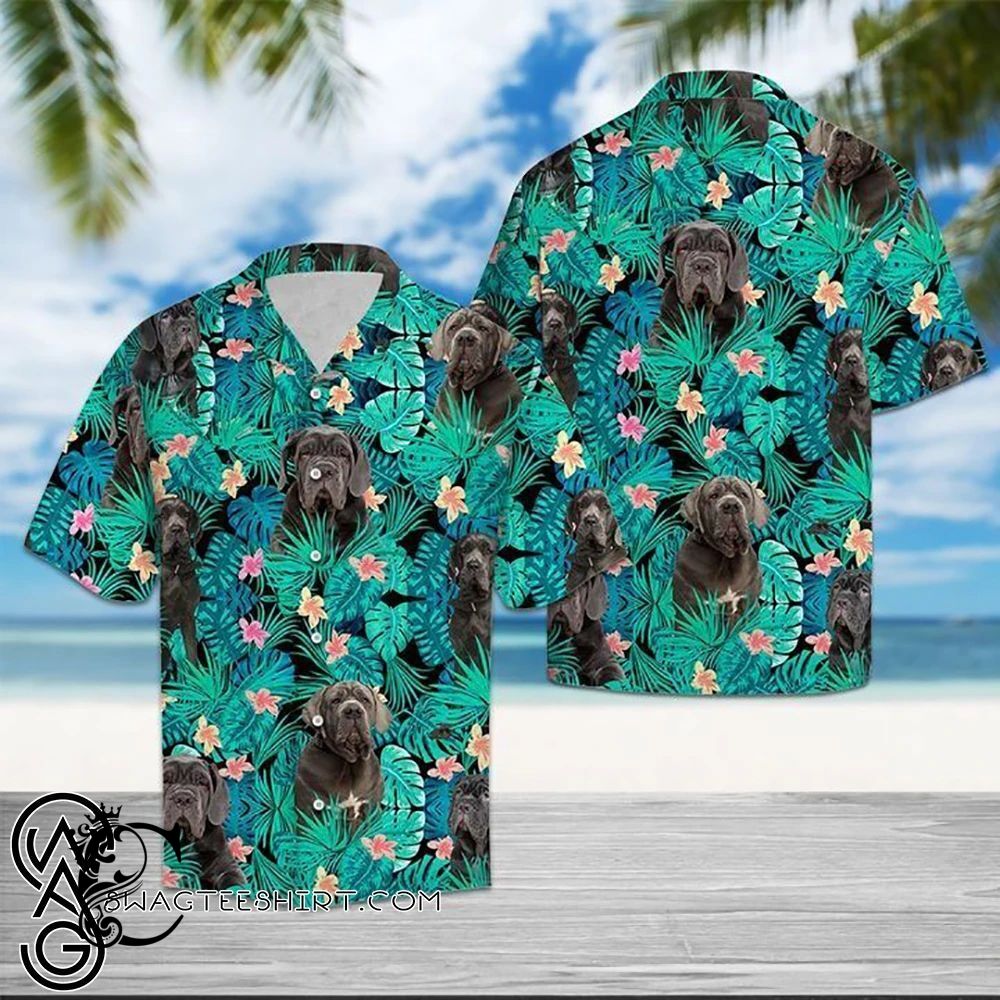 Beach Shirt Tropical Neapolitan Mastiff Hawaiian Shirt- Chillicothemall