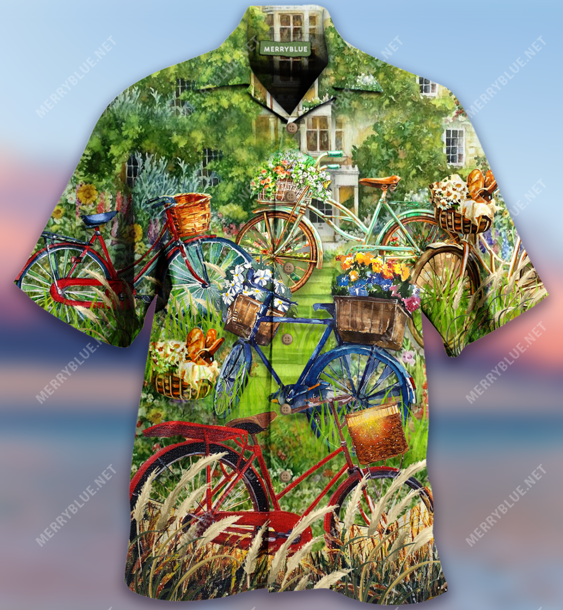 Life Is A Beautiful Ride Bicycle Green Unisex Hawaii Shirt Ha108198