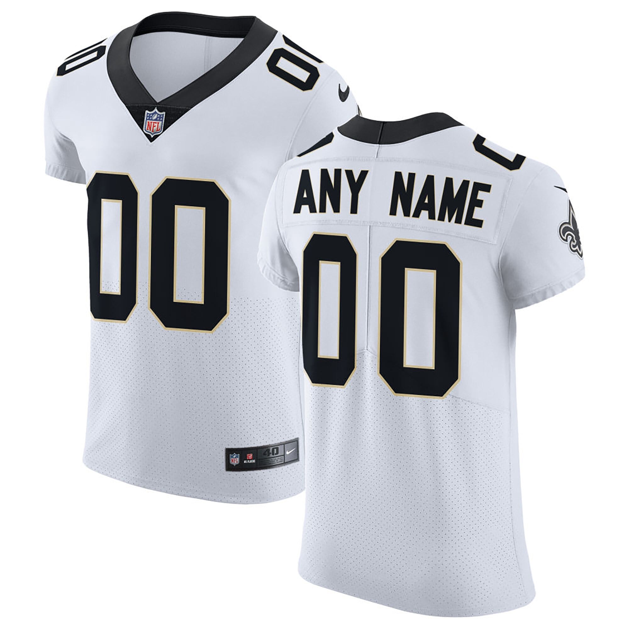 New Orleans Saints Vapor Untouchable Elite Custom Jersey – White