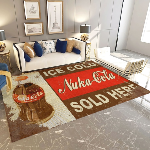 Coca Cola Area Rug, Living Room Bedroom Carpet Floor Decor