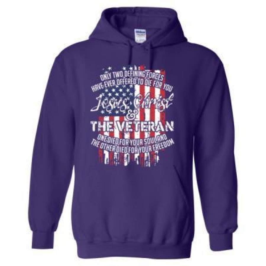 AGR Jesus Christ And The Veteran – Heavy Blend™ Hooded Sweatshirt