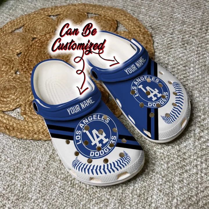 Baseball Crocss – La Dodgers Personalized Baseball Logo Team Clog Shoes