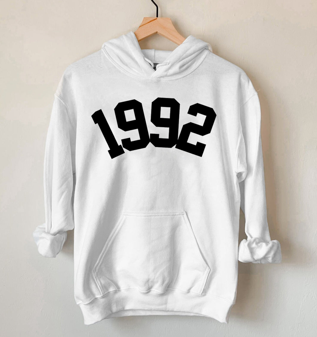 1992 Birthday Year Number Hoodie For Women, Womens 30Th Birthday Gift Hoodie, Cute Thirty Birthday Gift, Awesome 30Th, 30Th In 1992 Hoodie For Her