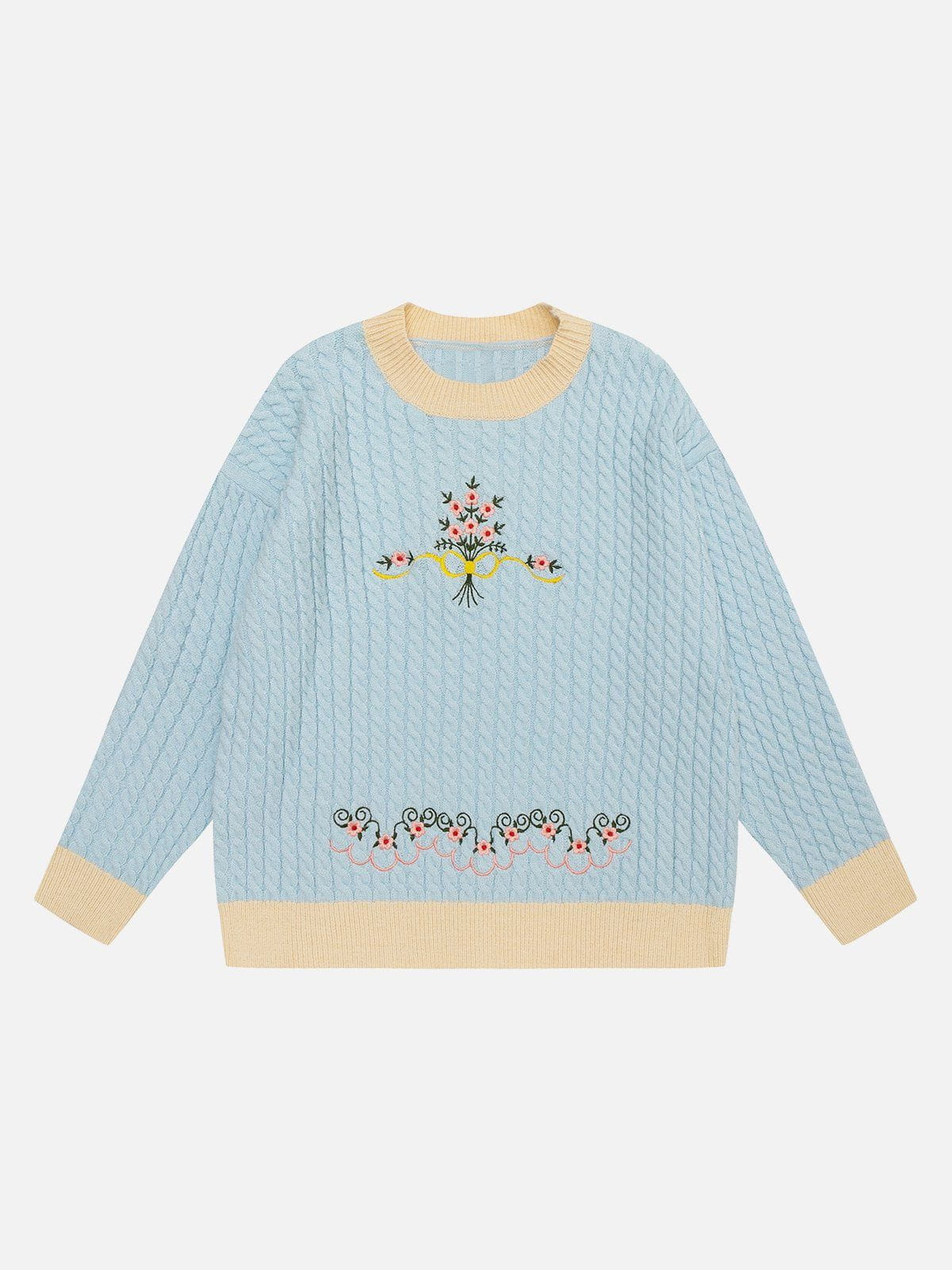 Talishko™ – Bouquet Embroidery Sweater