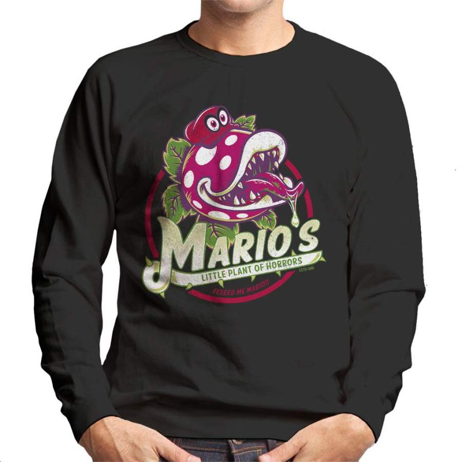 Super Mario Little Plant Of Horrors Men’s Sweatshirt