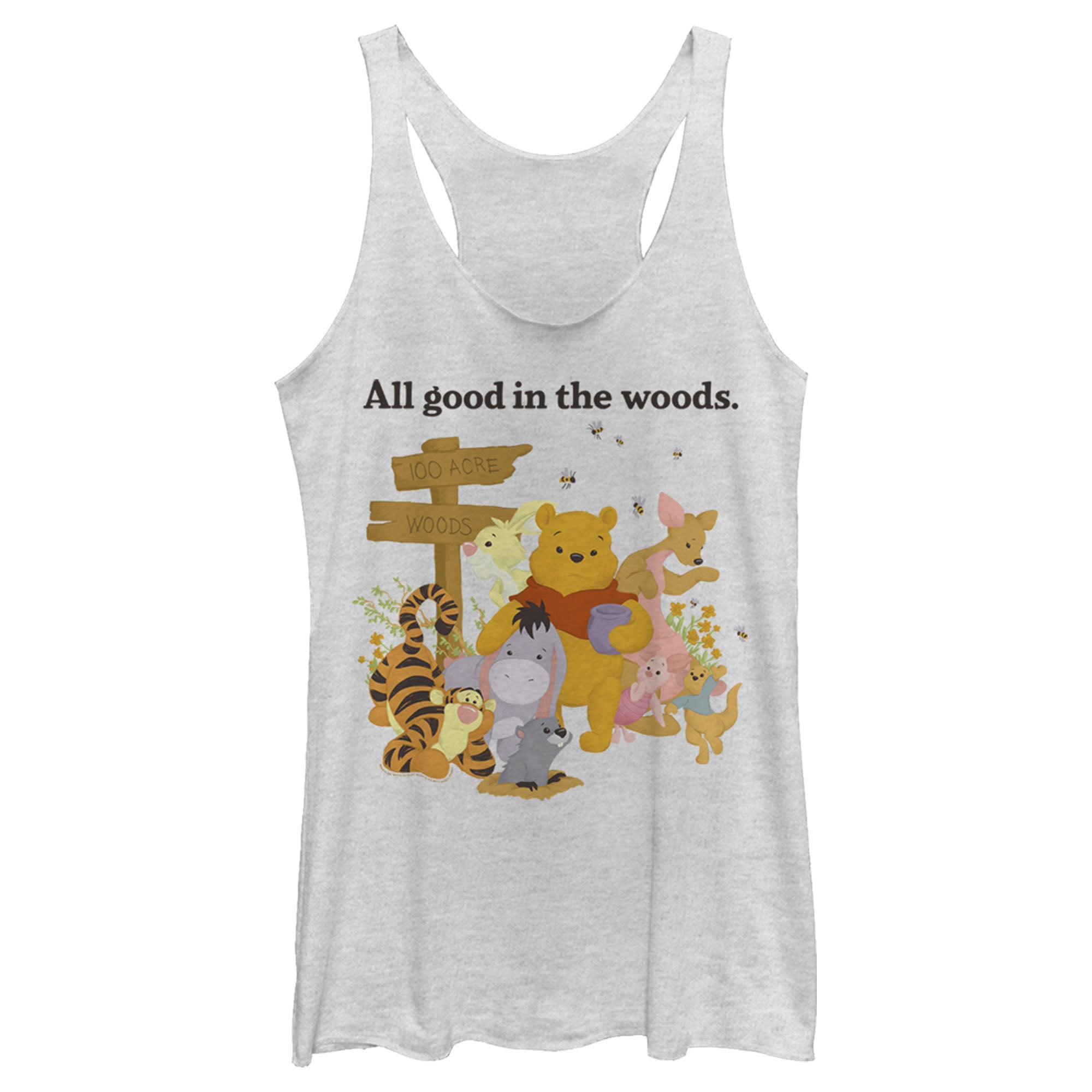 Women’S Winnie The Pooh All Good In The Woods Racerback Tank Top