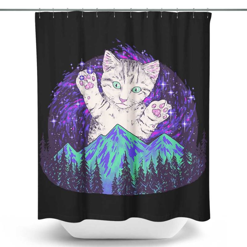 Aurora Meowalis – Shower Curtain