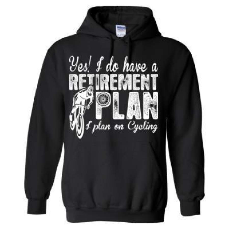 AGR Yes I Do Have A Retirement Plan I Plan On Cycling – Heavy Blend™ Hooded Sweatshirt